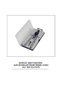 ALEX TEKNİK RESİM PERGELİ AYARLI ALX-803