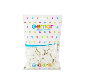 GEMAR G90 BEYAZ BALON 100 ADET - 26cm.-10"