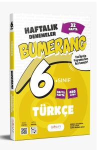 GÜNAY 6.Sınıf BUMERANG TÜRKÇE 32 Haftalık Denemeler