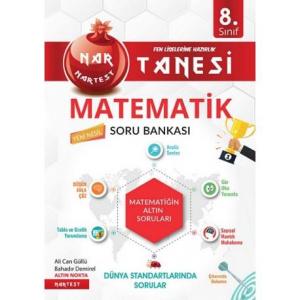 NARTEST 8.Sınıf KIRMIZI MATEMATİK Soru Bankası Fen Liselerine Hazırlık Tanesi