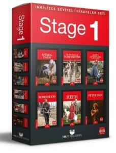 STAGE-1 İNGİLİZCE SEVİYELİ HİKAYELER SETİ - 6 Kitap