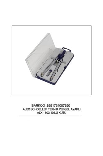 ALEX TEKNİK RESİM PERGELİ AYARLI ALX-803