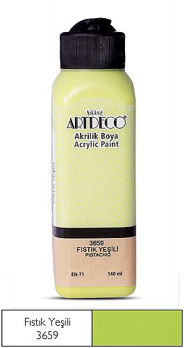 ARTDECO AKRİLİK BOYA 140ml. -  Fıstık Yeşili 3659