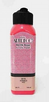 ARTDECO AKRİLİK BOYA 140ml. -  Kırmızı 3016
