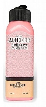 ARTDECO AKRİLİK BOYA 140ml. - Sıcak Pembe 3017