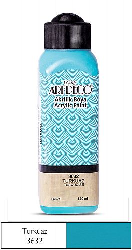 ARTDECO AKRİLİK BOYA 140ml. -  Turkuaz 3632