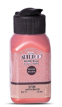 ARTDECO METALİK 75ml. AKRİLİK BOYA Antik Bakır