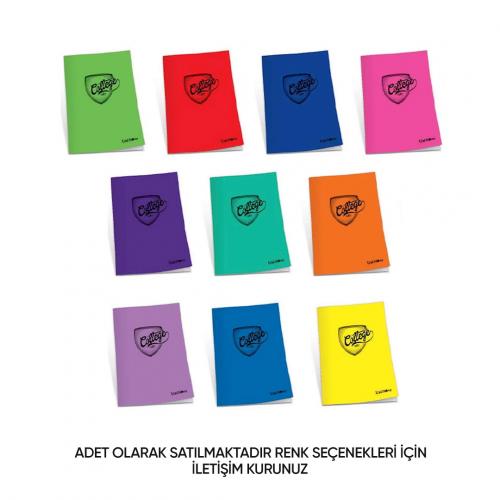 ÇINAR  COLLEGE A5 DİKİŞLİ PP KAPAK DEFTER 60 yp Kareli