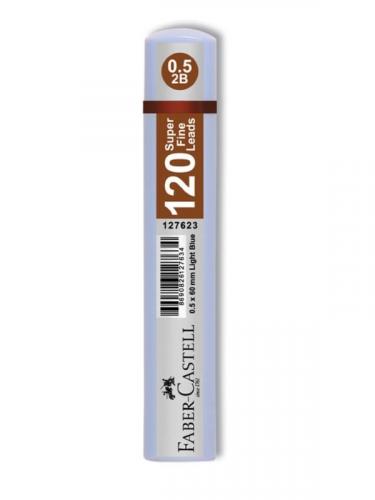 FABER CASTELL GRİP 0,5 120 li 2B MİN UÇ 60 mm - Açık Mavi Tüp