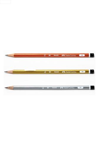 FABER-CASTELL METALİK MERCANLI Kurşun Kalem 2B ÜÇGEN