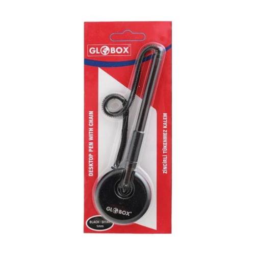 GLOBOX ZİNCİRLİ TÜKENMEZ KALEM Siyah