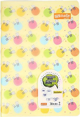 mynote  TEXTUP  A4 100yp.PP KAPAK DEFTER   ÇizgiLİ