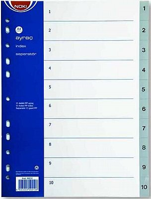 NOKİ SEPARATÖR 1-10 RAKAM