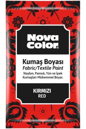 NOVA COLOR KUMAŞ BOYASI TOZ 12 gr Kırmızı