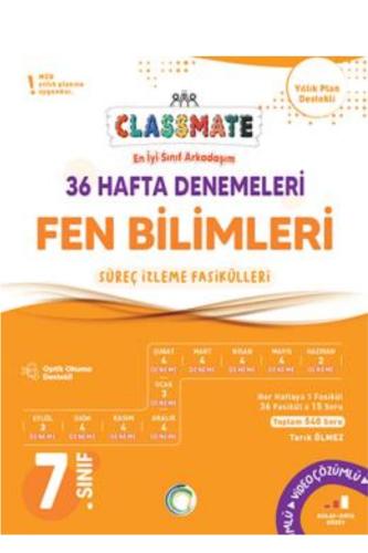OKYANUS 7.Sınıf CLASSMATE 36 HAFTA FEN BİLİMLERİ DENEMELERİ