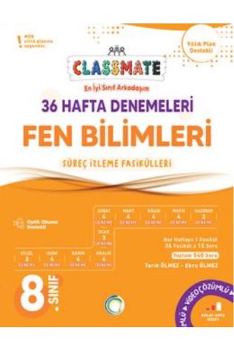 OKYANUS 8.Sınıf CLASSMATE 36 HAFTA FEN BİLİMLERİ DENEMELERİ