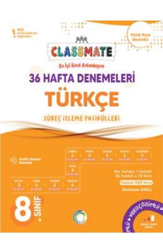 OKYANUS 8.Sınıf CLASSMATE 36 HAFTA TÜRKÇE DENEMELERİ