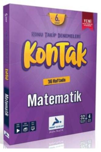 PARAF 6.Sınıf KONTAK MATEMATİK KONU TAKİP DENEMELERİ