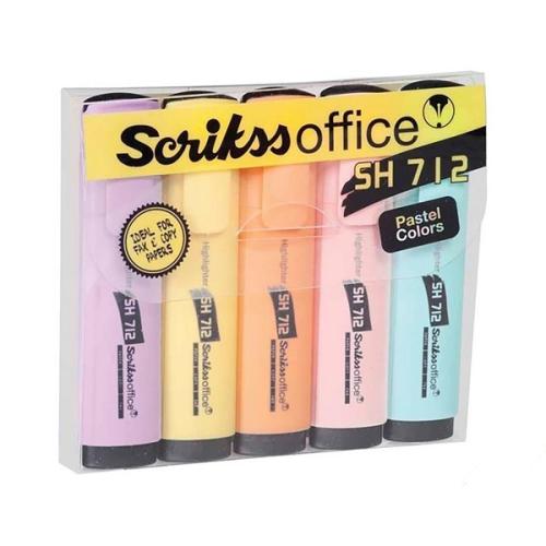 SCRİKSS PASTEL FOSFORLU KALEM 5 li SH 712