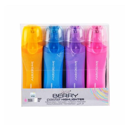 SERVE BERRY FOSFORLU KALEM PASTEL 4 lü PET