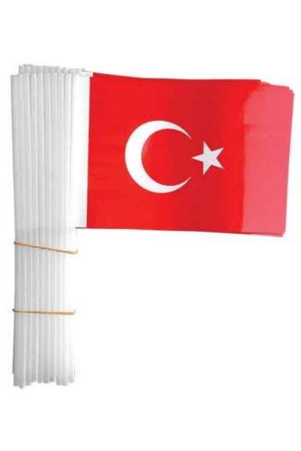 SOPALI 12x22,5cm.KAĞIT BAYRAK KÜÇÜK 80 ADET