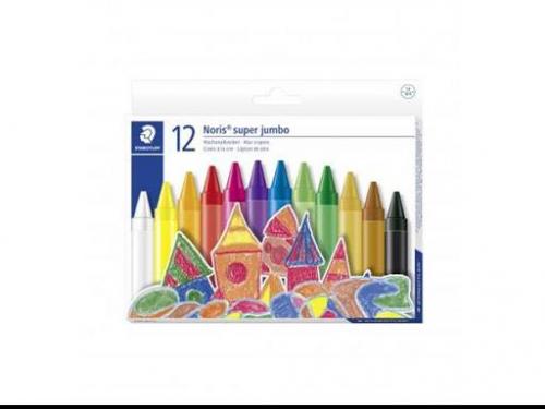 STAEDTLER NORİS CLUB JUMBO 12 Renk MUM PASTEL BOYA