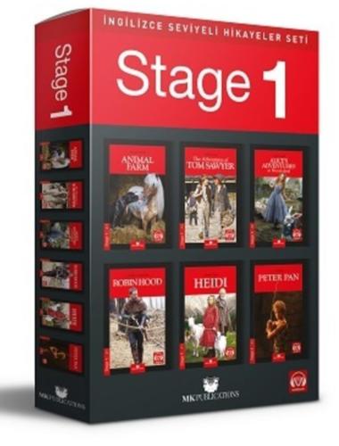 STAGE-1 İNGİLİZCE SEVİYELİ HİKAYELER SETİ - 6 Kitap