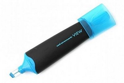 UNİ PROMARK VİEW 5mm.FOSFORLU KALEM-Açık Mavi